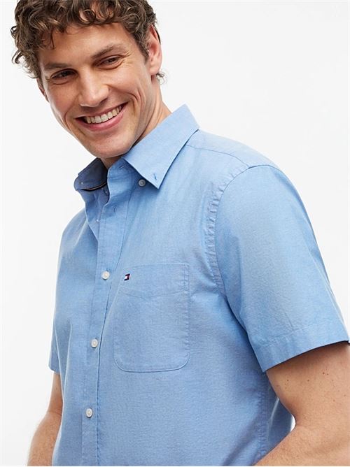 light oxford solid ss bd shirt TOMMY HILFIGER | MW0MW422850GY